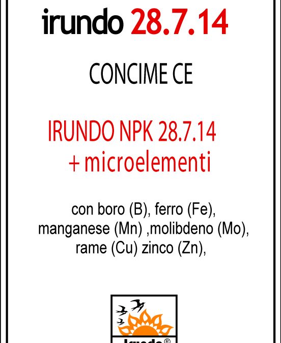 IRUDO NPK (N) 28. 7. 14 + M 1