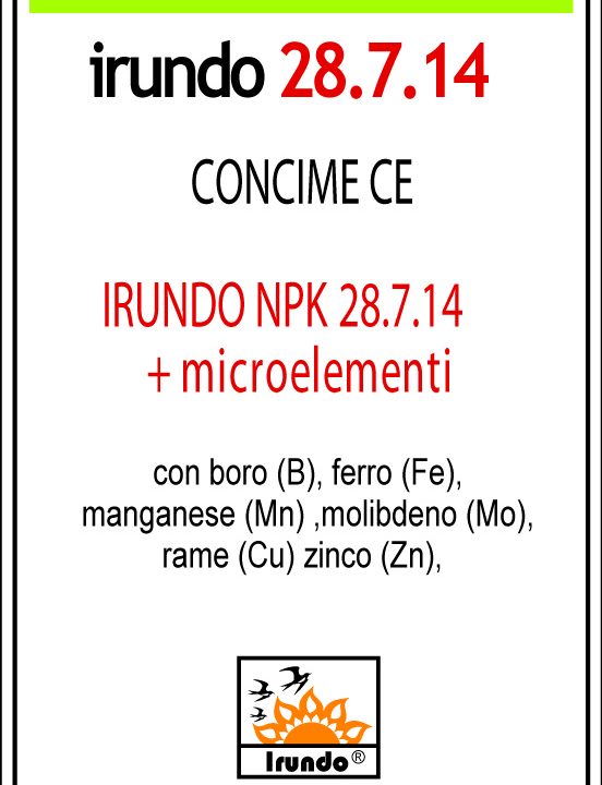 IRUDO NPK (N) 28. 7. 14 + M 1