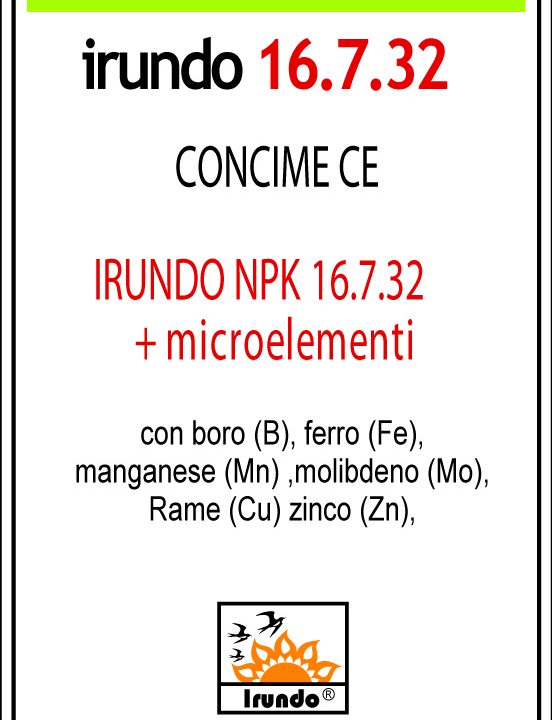 Irundo 16.7.32 + 3 + Microelementi